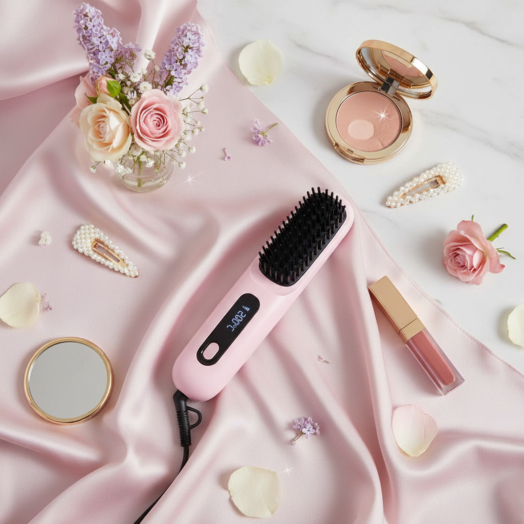 ⭐ Silka Cordless 2-in-1 Hair Straightening Brush