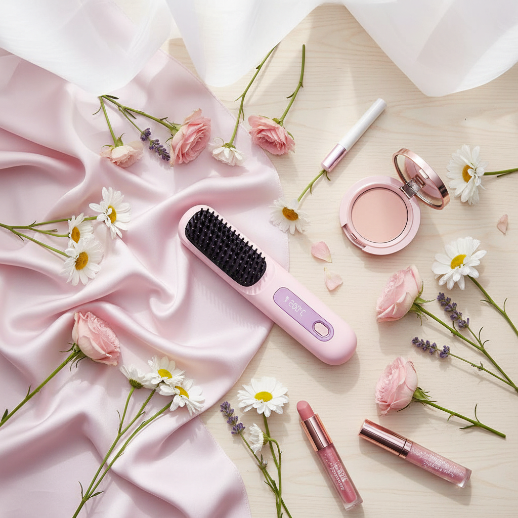 ⭐ Silka Cordless 2-in-1 Hair Straightening Brush