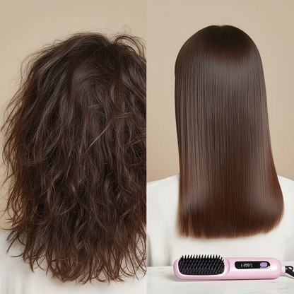 ⭐ Silka Cordless 2-in-1 Hair Straightening Brush